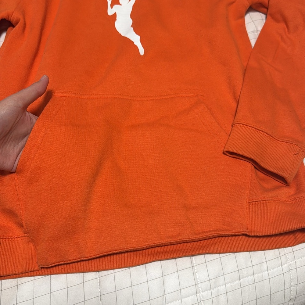 WNBA Jumpwoman Logowoman Hoodie - Orange / White (Size Youth XL) - Picture 4 of 7